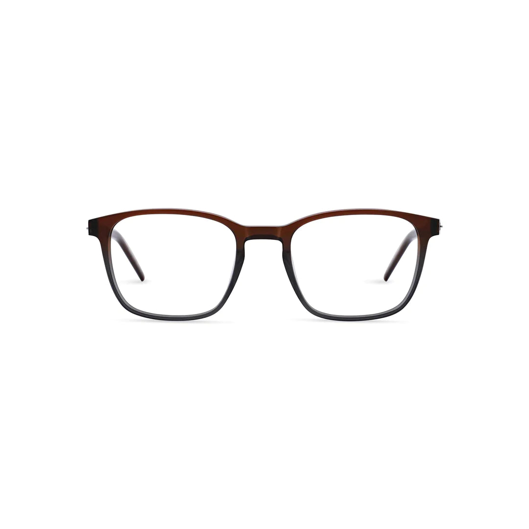 Lightec 7010L Stainless Steel Premium Trendy Eyeglass Frame - Butterfly Style, Gray, Unisex