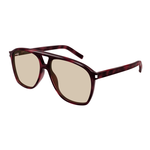 サングラス Sl 596 Dune Sunglasses - Saint Laurent - Acetate - Havana Saint Laurent Sl 596 Dune Women Havana Pilot Sunglasses